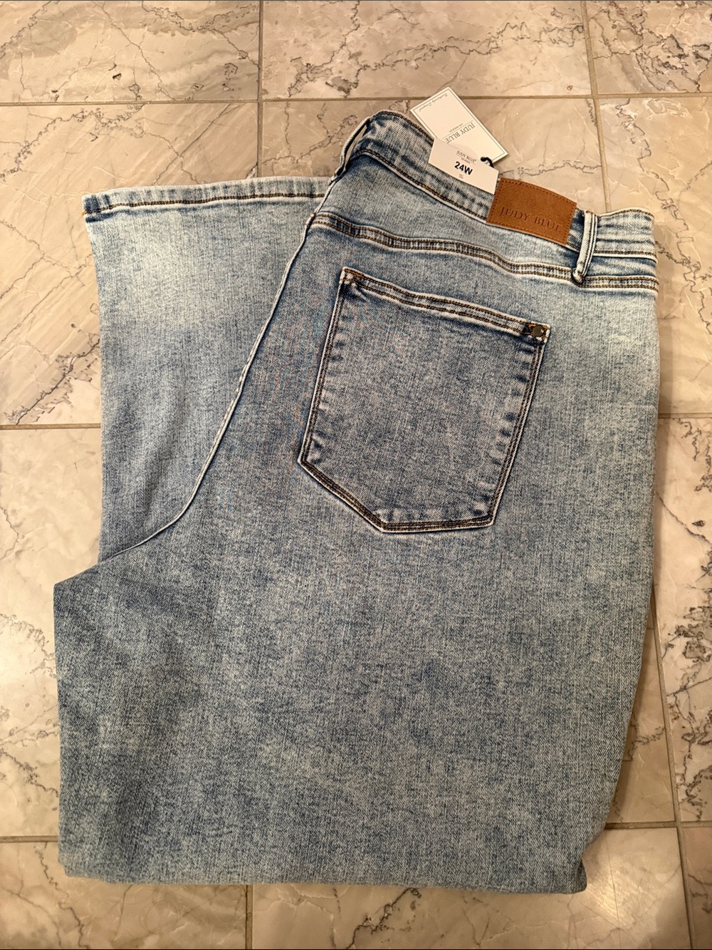 Judy Blue Jeans Light Acid Wash Blue Straight Jeans High Waist NWT